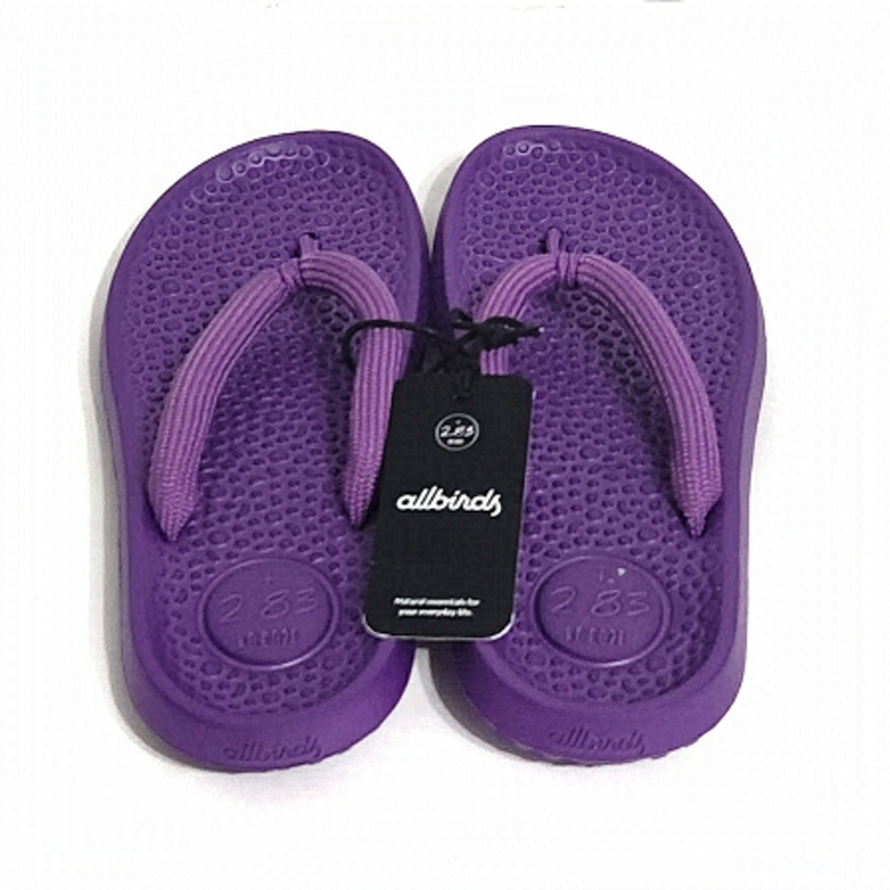 ALLBIRDS Sugar Zeffer Lux Purple Unisex Flip Flops Sandals